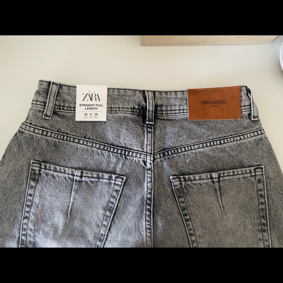 Zara Z1975 Straight Leg Full Length Jean Size 6 - Picture 8 of 8